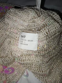 Image 4 of 00s iridescent sequin crochet cami