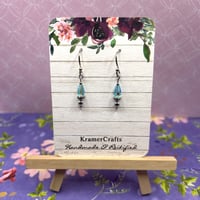 Aqua Raindrop Earrings