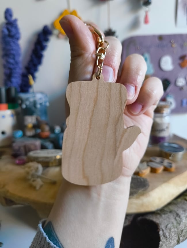 Porte-clef Chat-pris-Tea 