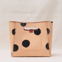 Image 3 of Medium Grab-handle Clutch dots