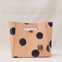 Image 1 of Medium Grab-handle Clutch dots