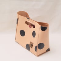 Image 4 of Medium Grab-handle Clutch dots