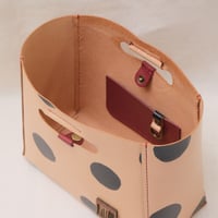 Image 6 of Medium Grab-handle Clutch dots