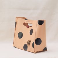 Image 5 of Medium Grab-handle Clutch dots