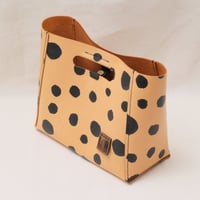 Image 5 of Medium Grab-handle Clutch small dots