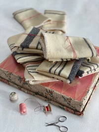 Wool Blanket Pieces (black woven detail)