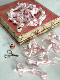 Dusky Pink French Cotton Ribbon