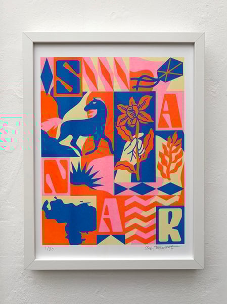 Image of SANAR 30x40 cm riso print