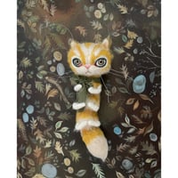 Image 1 of Watcher of Leaves (Wool Sculpture)