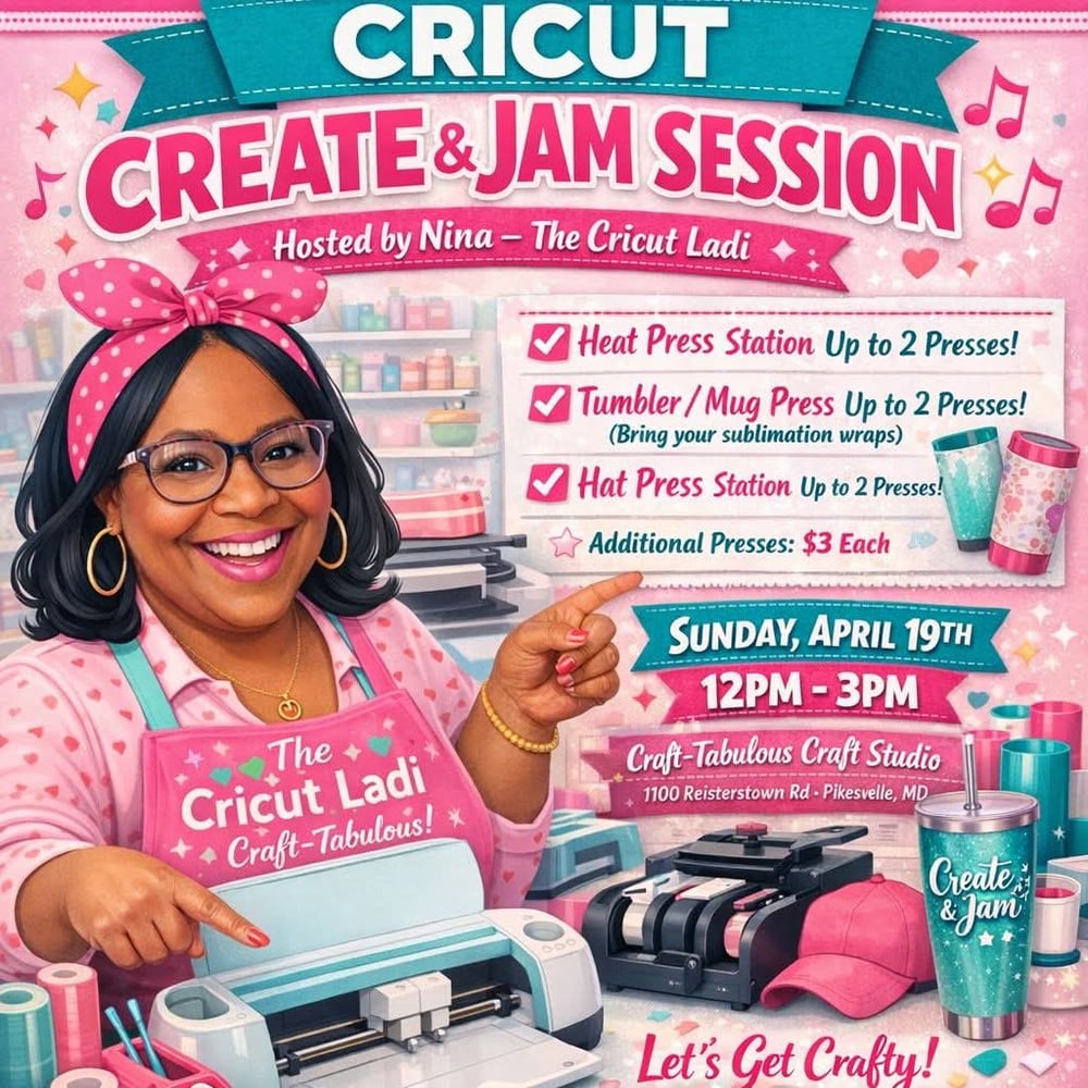 Image of Cricut Create & JAM session 