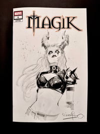 Sketch Cover - B/W Mixed Media - You Provide the Book