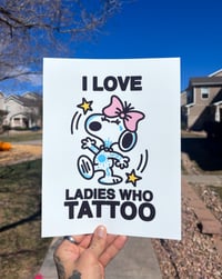 LADIES WHO TATTOO  8x11 PRINT