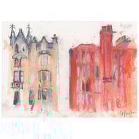 Image 1 of Tenements, Broomhill Drive  - Soft Pastels and Charcoal on Paper 