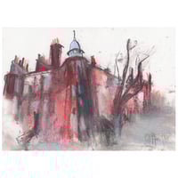 Image 1 of Tenements, Hyndland  Road  -  Soft Pastels and Charcoal on Paper 