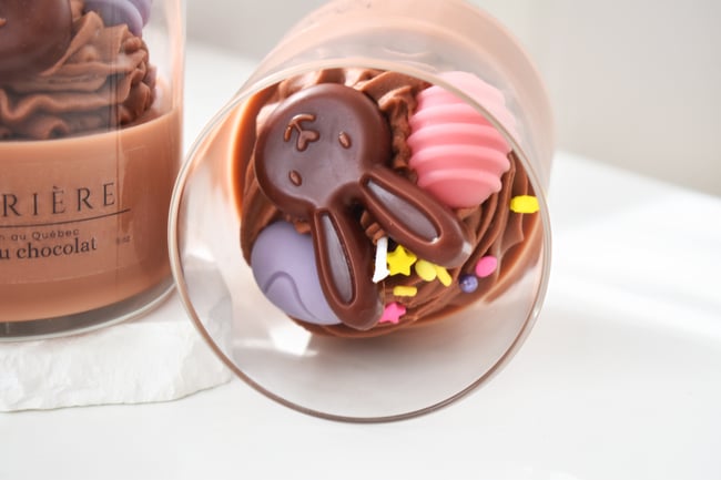 Bougie lapin en chocolat