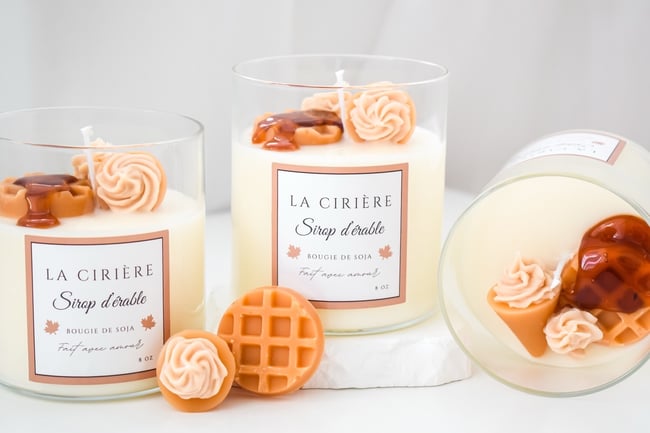 Bougie dessert érable