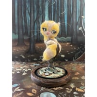 Image 2 of Garden Familiar (Wool Sculpture in Custom Cloche)