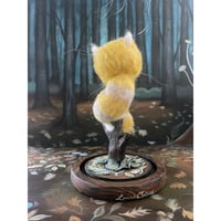 Image 4 of Garden Familiar (Wool Sculpture in Custom Cloche)