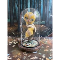 Image 1 of Garden Familiar (Wool Sculpture in Custom Cloche)