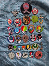 Image 1 of Choose a Steal Your Face Pin. Comes w. 10 GD Stickers