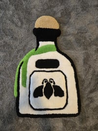 Image 1 of Hand-Tufted Bottle Rug: Acrylic Yarn Accent Rug