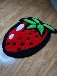 Image 2 of Custom Strawberry Tufted Rug - Handmade Decorative Rug, Design Your Own
