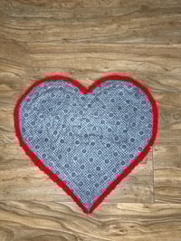 Image 3 of Personalized Heart Rug with Initials - Custom Valentine's Day Gift for Couple - Hand Tufted Anniv...