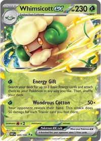 Whimsicott ex - SV: White Flare - Near Mint