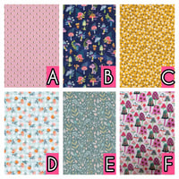 Image 2 of Quilted Zipper Pouch with Bow | Handmade Cotton Makeup Bag