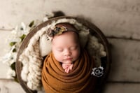 Image 2 of Chloe thick knit oversized stretch wrap