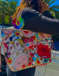 Image 1 of flower neverfull tote bag