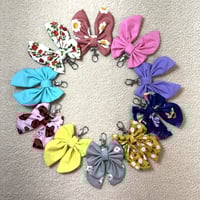 Image 1 of Handmade Fabric Bow Keychain | Purse Accessory