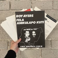 Image 1 of ROY AYERS FELA KUTI NIGERIA TOUR 1979 ORIG. PRESS KIT!