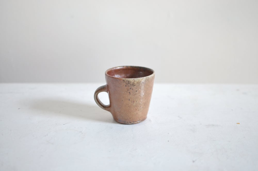 Image of Anagama fired flared mug, Shino II