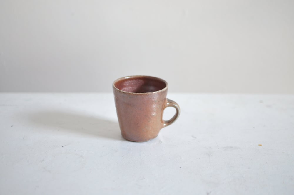 Image of Anagama fired flared mug, Shino II