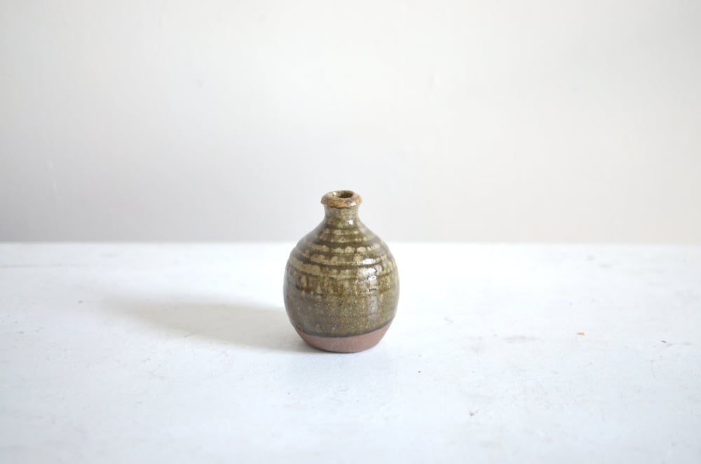 Image of Ash glazed bottle vase