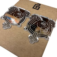 Image 3 of ce tochtli / studs / silver 