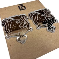 Image 2 of ce tochtli / studs / silver 