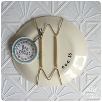 Image 2 of Kiss Kiss - Hand Painted Vintage Plate