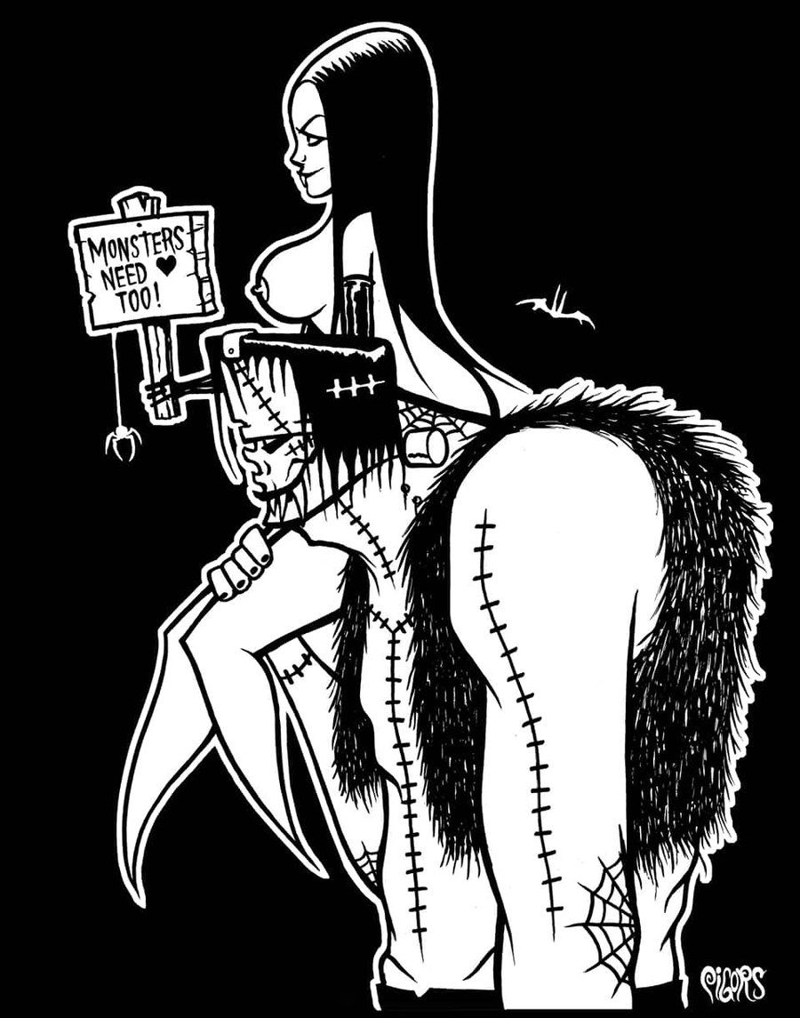 Image of  MONSTERS NEED LOVE TOO - lg last one 