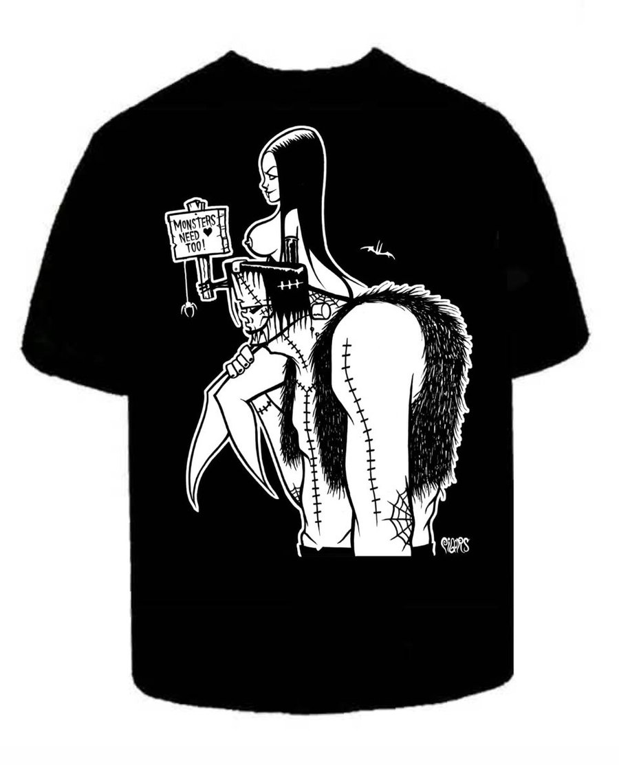 Image of  MONSTERS NEED LOVE TOO - lg last one 