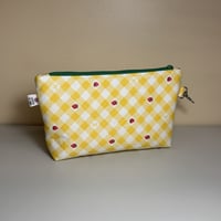Image 1 of Handmade Zipper Pouch – Small Cosmetic Bag | Pencil Case | Travel Organizer