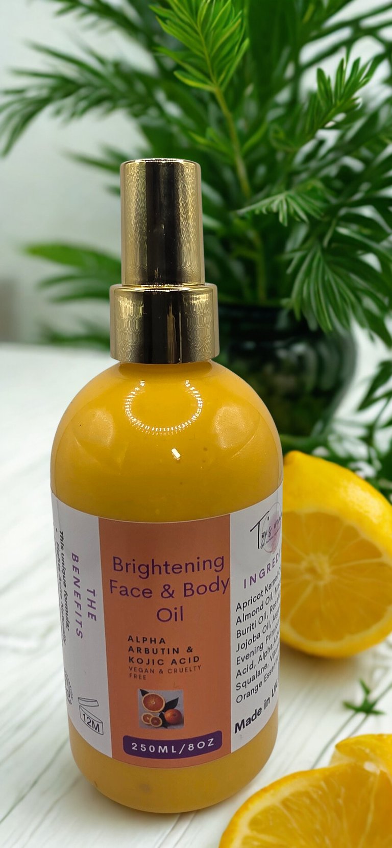 Brightening Face & Body Oil  infused with Alpha Arbutin & Kojic Acid