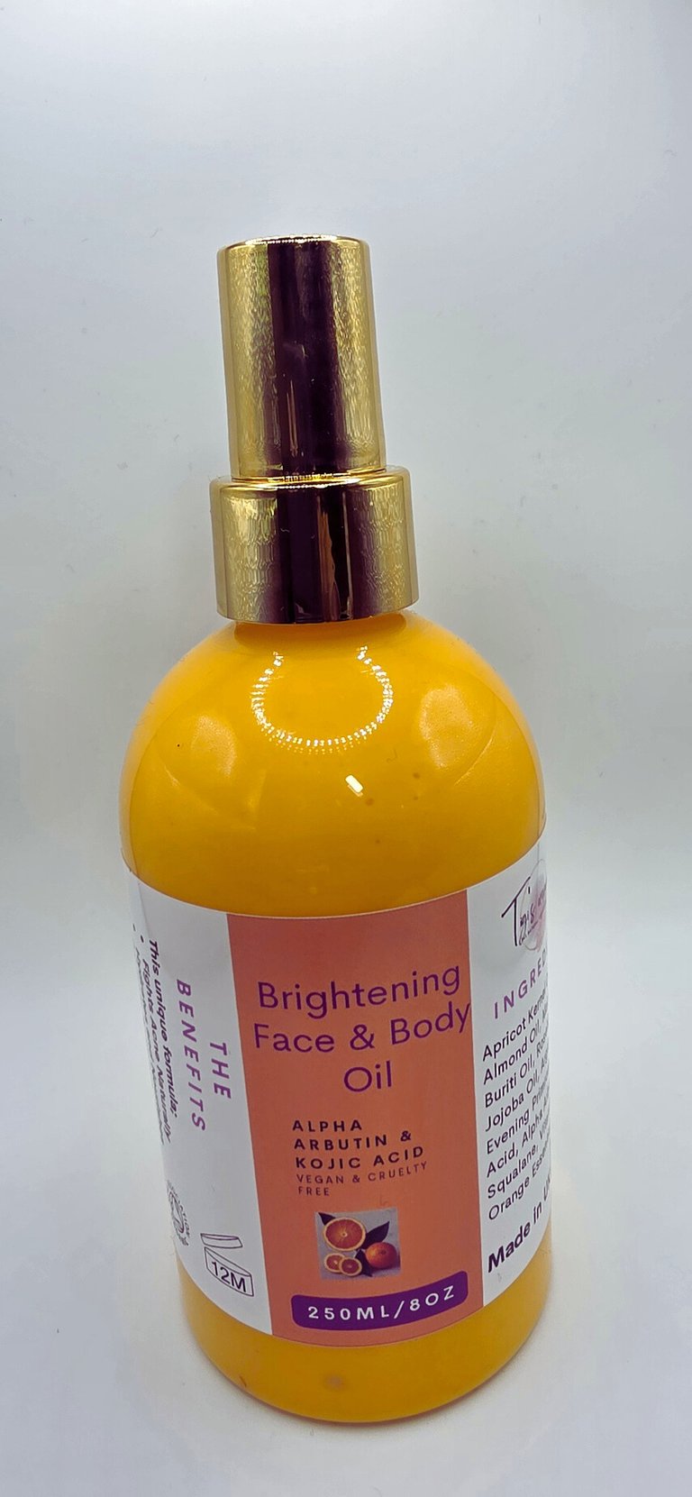 Brightening Face & Body Oil  infused with Alpha Arbutin & Kojic Acid Image 3