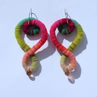 Image 1 of Music earrings (watermelon)