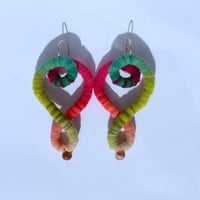 Image 2 of Music earrings (watermelon)