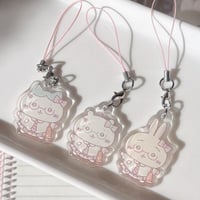Image 2 of Chiikawa / Hachiware / Usagi School Uniform Acrylic Phone Charms 