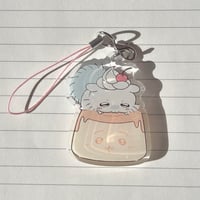 Momonga x Usagi Flan Phone Charm