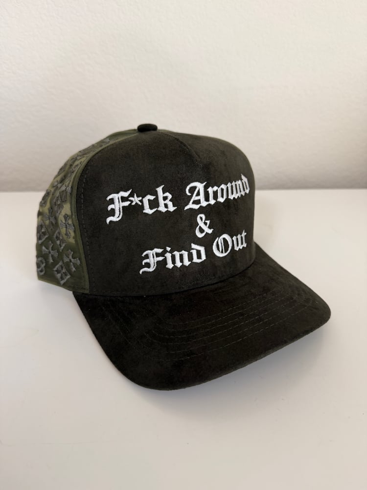Image of F*ck Around & Find Out SnapBack green hat