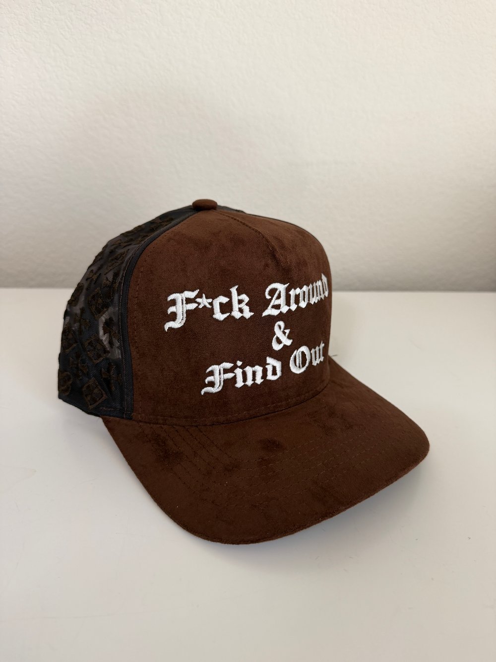 Image of F*ck Around & Find Out SnapBack brown hat 